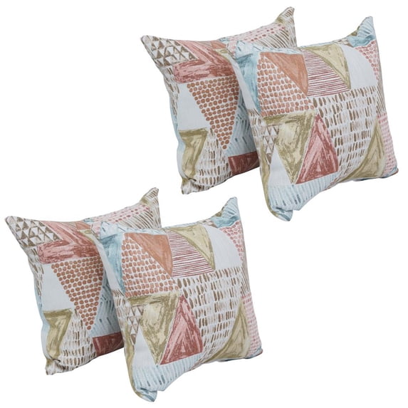 17-inch Jacquard Throw Pillows with Inserts (Set of 4) 9910-S4-ID-106