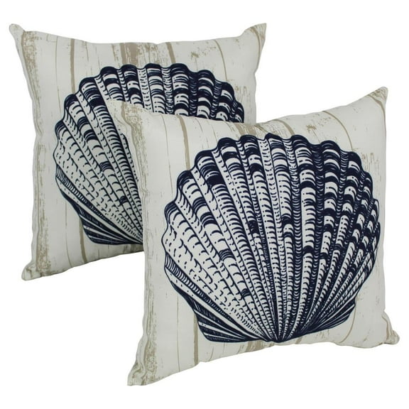 Blazing Needles Spun Polyester 17-inch Outdoor Throw Pillows (Set of 2) CO-JO15-05-S2
