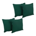 thumbnail image 1 of Blazing Needles 18-inch Double-corded Solid Twill Square Throw Pillows with Inserts (Set of 4)  9810-CD-S4-TW-FG, 1 of 2