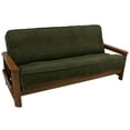 thumbnail image 1 of Blazing Needles Double Corded Solid Polyester Full Futon slipcover, Hunter Green, 1 of 1