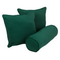 thumbnail image 1 of Double-corded Solid Twill Throw Pillows with Inserts (Set of 3) Forest Green, 1 of 5