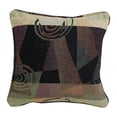 thumbnail image 1 of Blazing Needles Double-Corded Square Patterned Jacquard Chenille Throw Pillow with Insert, 18", Dark Side of The Moon, 1 of 3