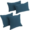 thumbnail image 1 of Blazing Needles Double-corded Solid Twill Throw Pillows with Inserts (Set of 4), 1 of 3