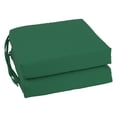 thumbnail image 1 of Blazing Needles Indoor 16" x 16" Twill  Chair Cushion, Forest Green, 1 of 3