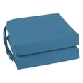 thumbnail image 1 of Blazing Needles Indoor 16" x 16" Twill Chair Cushion, Indigo, 1 of 3