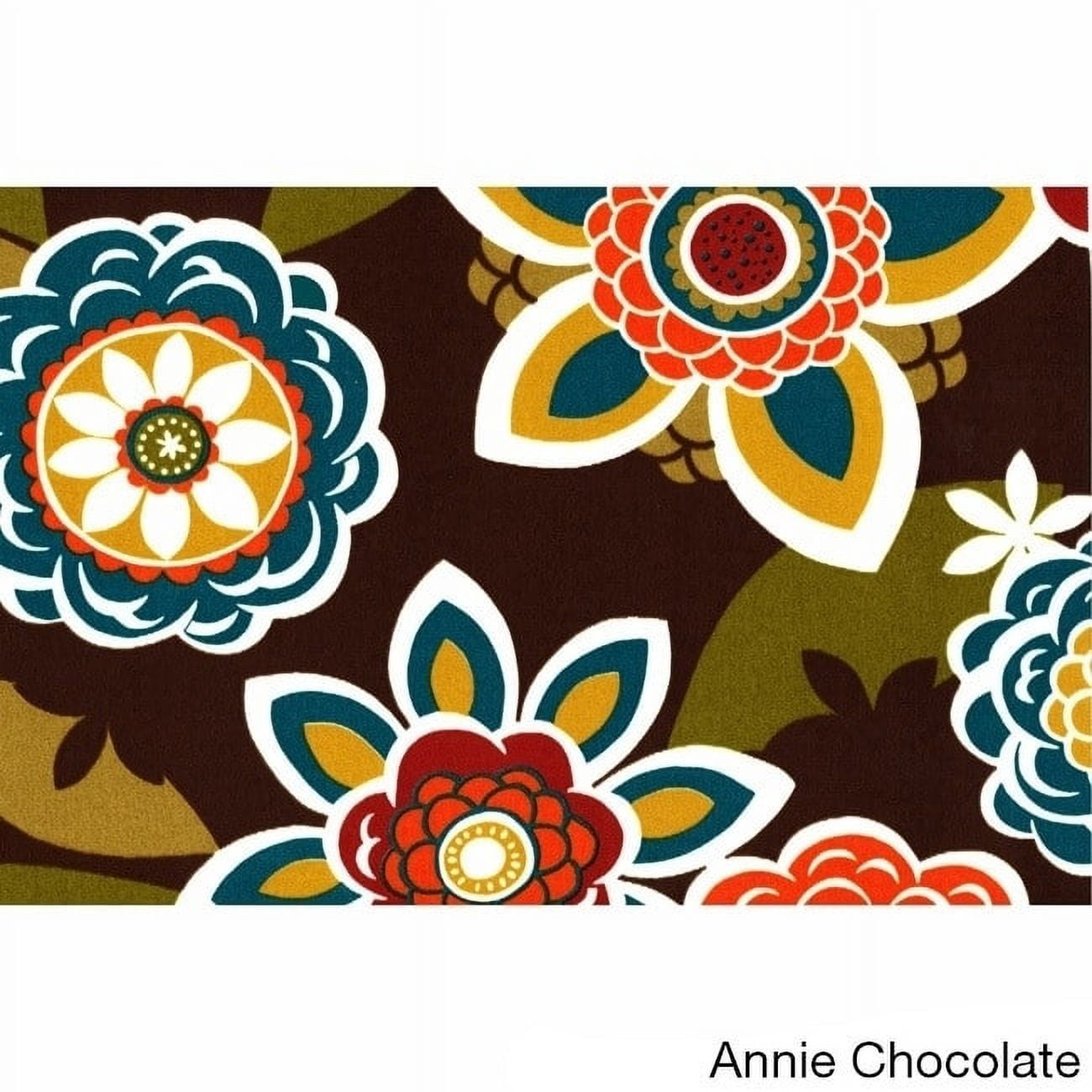 Blazing Needles  Indoor/Outdoor Lumbar Pillow (Set of 2) Annie Chocolate