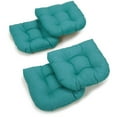 thumbnail image 1 of 19-inch U-Shaped Solid Spun Polyester Tufted Dining Chair Cushions (Set of 4) 93184-4CH-REO-SOL-12, 1 of 2