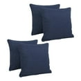 thumbnail image 1 of 18-inch Double-corded Solid Outdoor Spun Polyester Square Throw Pillows with Inserts (Set of 4) 9810-CD-S4-REO-SOL-05, 1 of 2