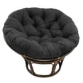 thumbnail image 1 of Blazing Needles 52-inch Solid Microsuede Papasan Cushion - Black, 1 of 5