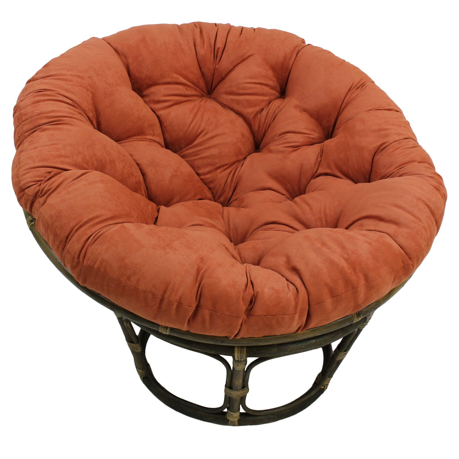 Charcoal microsuede online papasan chair cushion