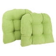 thumbnail image 1 of Blazing Needles 19-inch U-Shaped Microsuede Tufted Dining Chair Cushions (Set of 2), 1 of 3