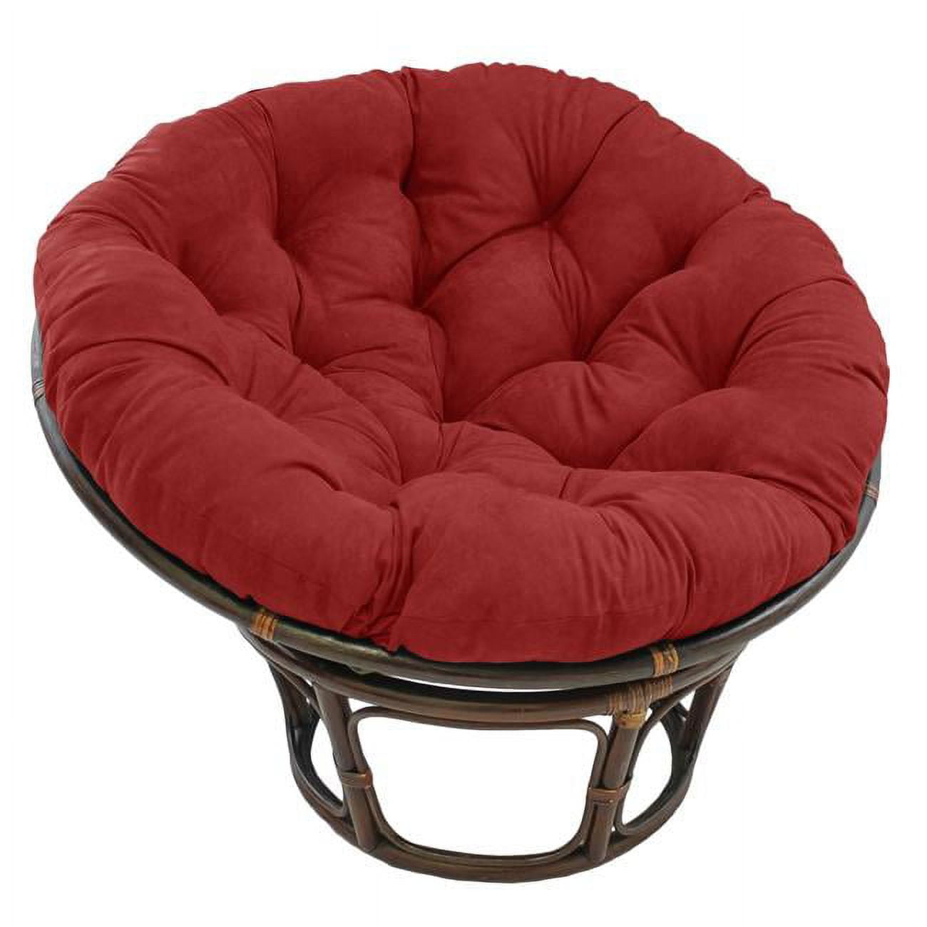 Dusty rose faux fur papasan chair cushion sales