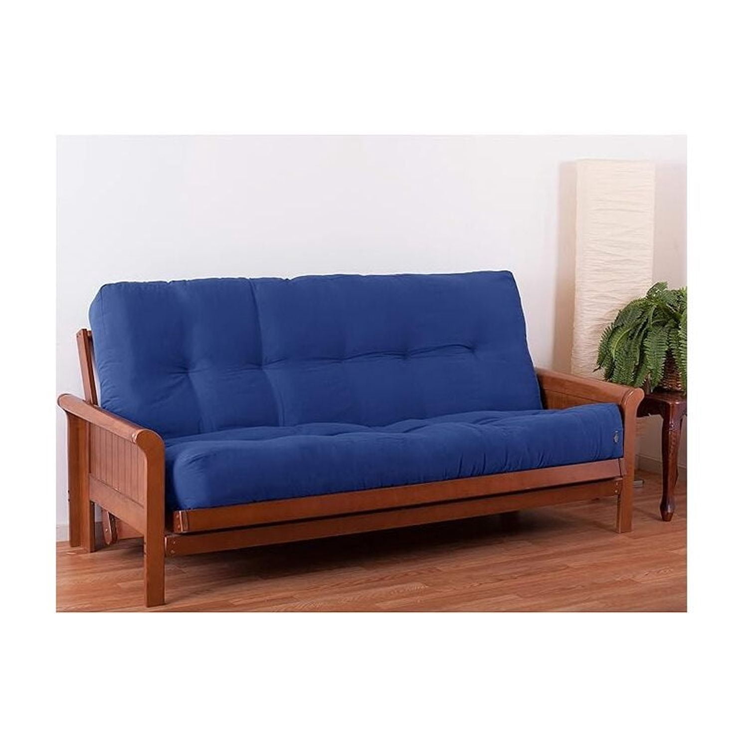 Blazing Needles Renewal 10-inch Twill Full-size Futon Mattress - Royal Blue
