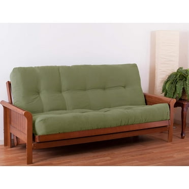 Blazing Needles Renewal 10-inch Twill Futon Mattress-Color:Sage,Size:Full