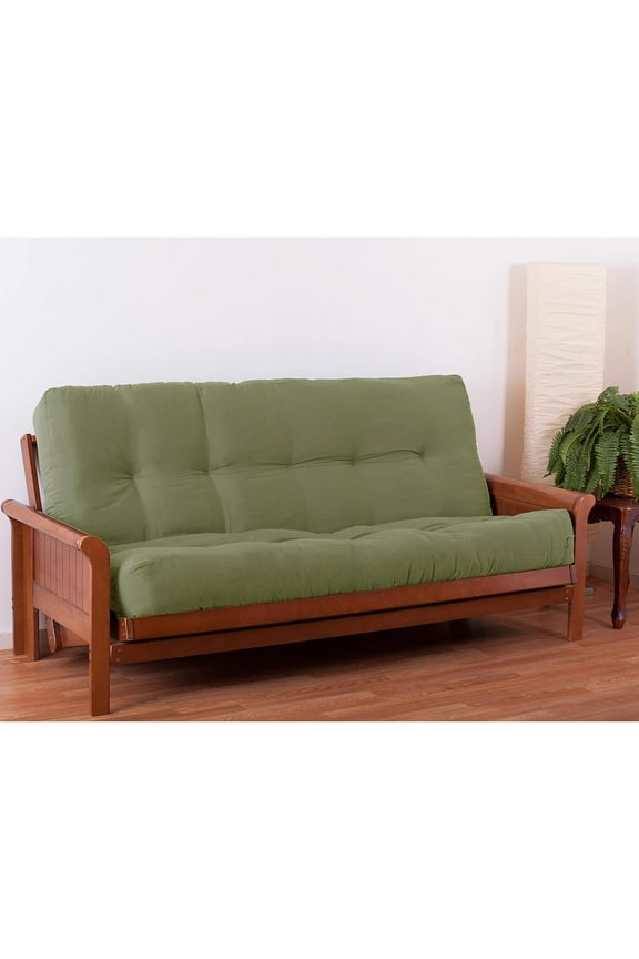 Renewal 10-inch Twill Full-size Futon Mattress - Sage - Sage