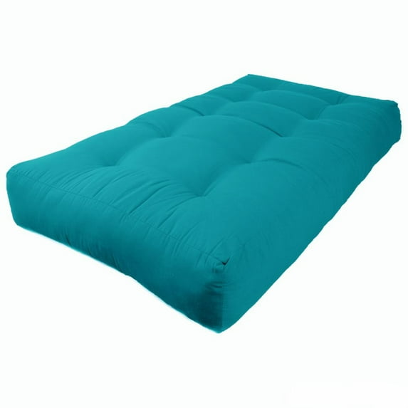 Blazing Needles Renewal 10-inch Twill Twin-size Futon Mattress - Aqua Blue