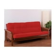 thumbnail image 1 of Blazing Needles Renewal 6-inch Twill Full-size Futon Mattress - Red, 1 of 2