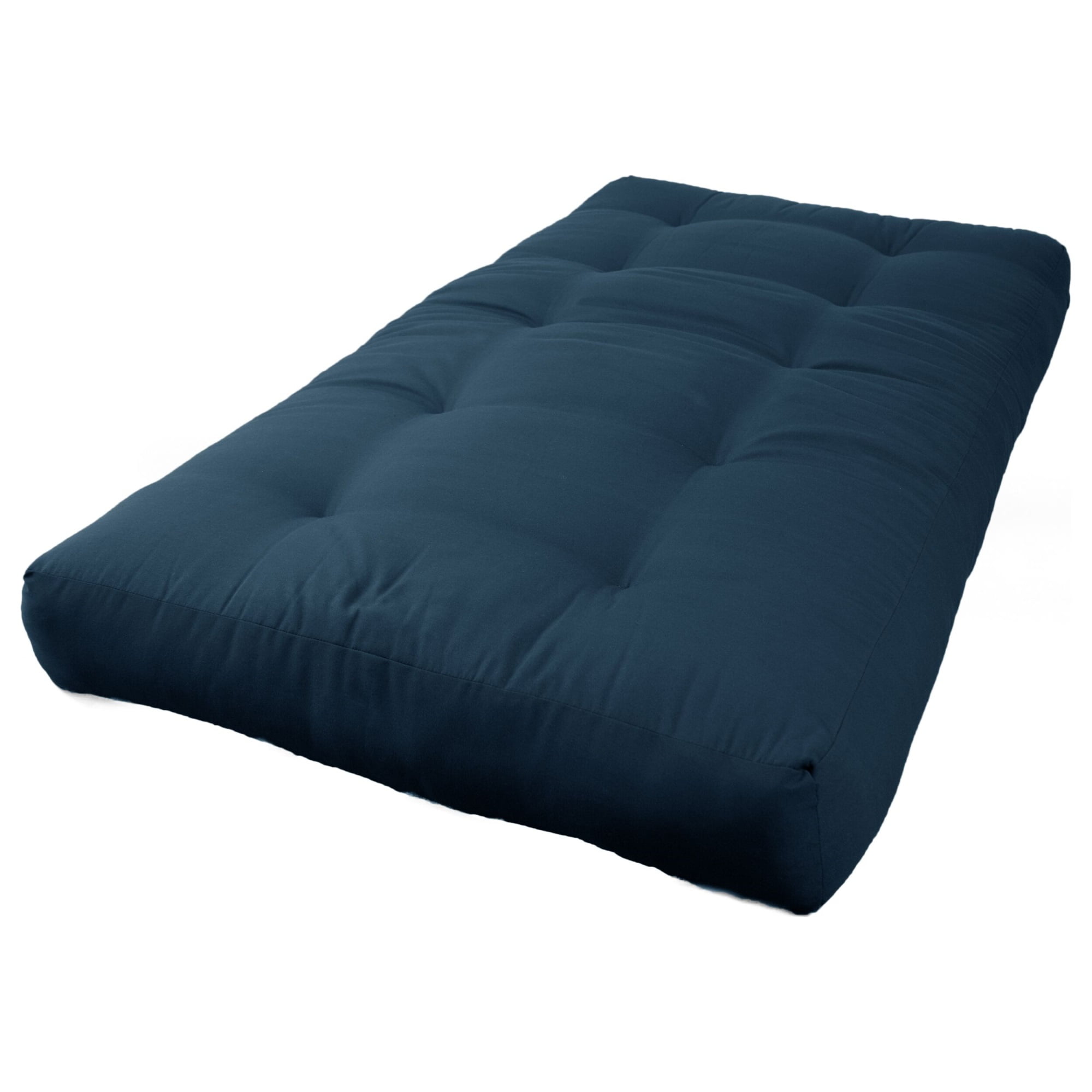 Blazing Needles Renewal 7-inch Twill Futon Mattress-Color:Indigo,Size:Twin