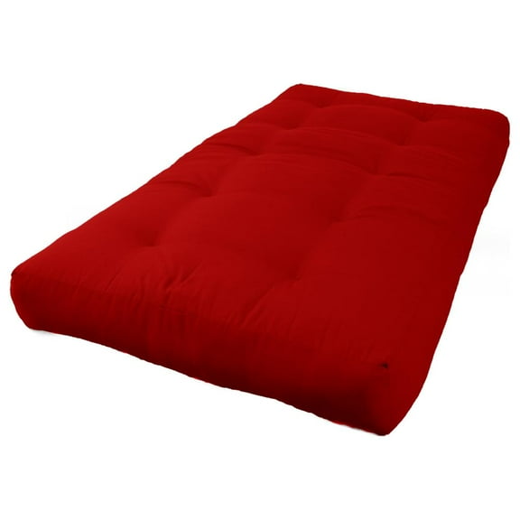 Blazing Needles Renewal 7-inch Twill Twin-size Futon Mattress - Red