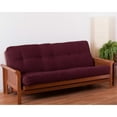 thumbnail image 1 of Blazing Needles Renewal 8-inch Twill Full-size Futon Mattress - Burgundy, 1 of 2