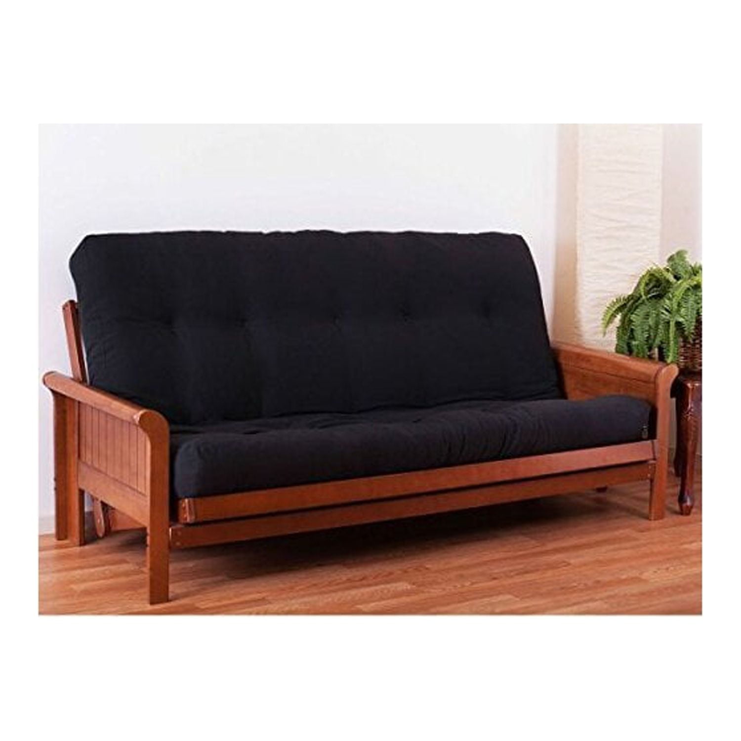 ComfortCore 8" Foam & Cotton Twill Full Futon Mattress - Navy