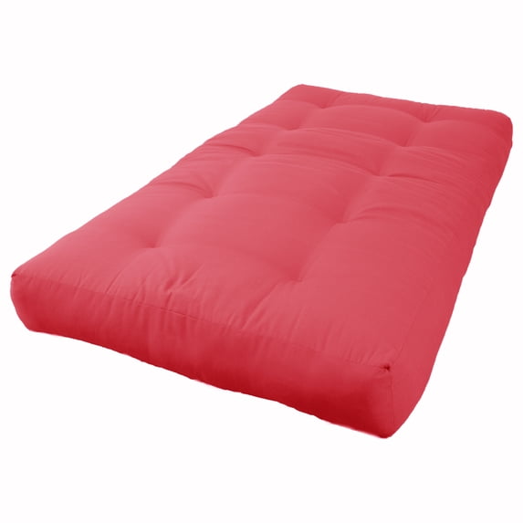 Blazing Needles Renewal 8-inch Twill Twin-size Futon Mattress - Bery Berry - Bery Berry