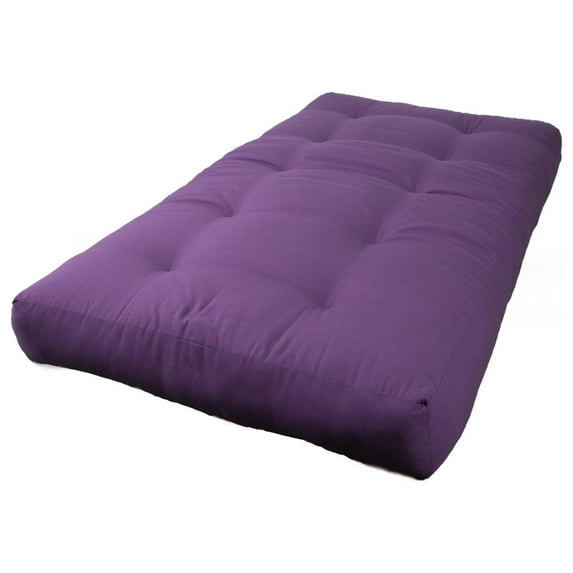 Blazing Needles Renewal 8-inch Twill Twin-size Futon Mattress - Grape - Grape