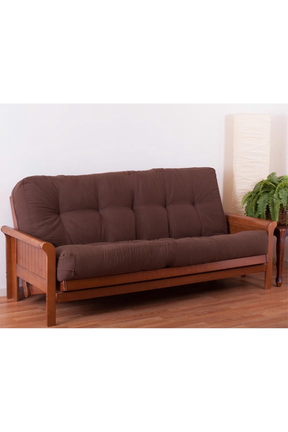 Renewal 9-inch Twill Full-size Futon Mattress - Chocolate