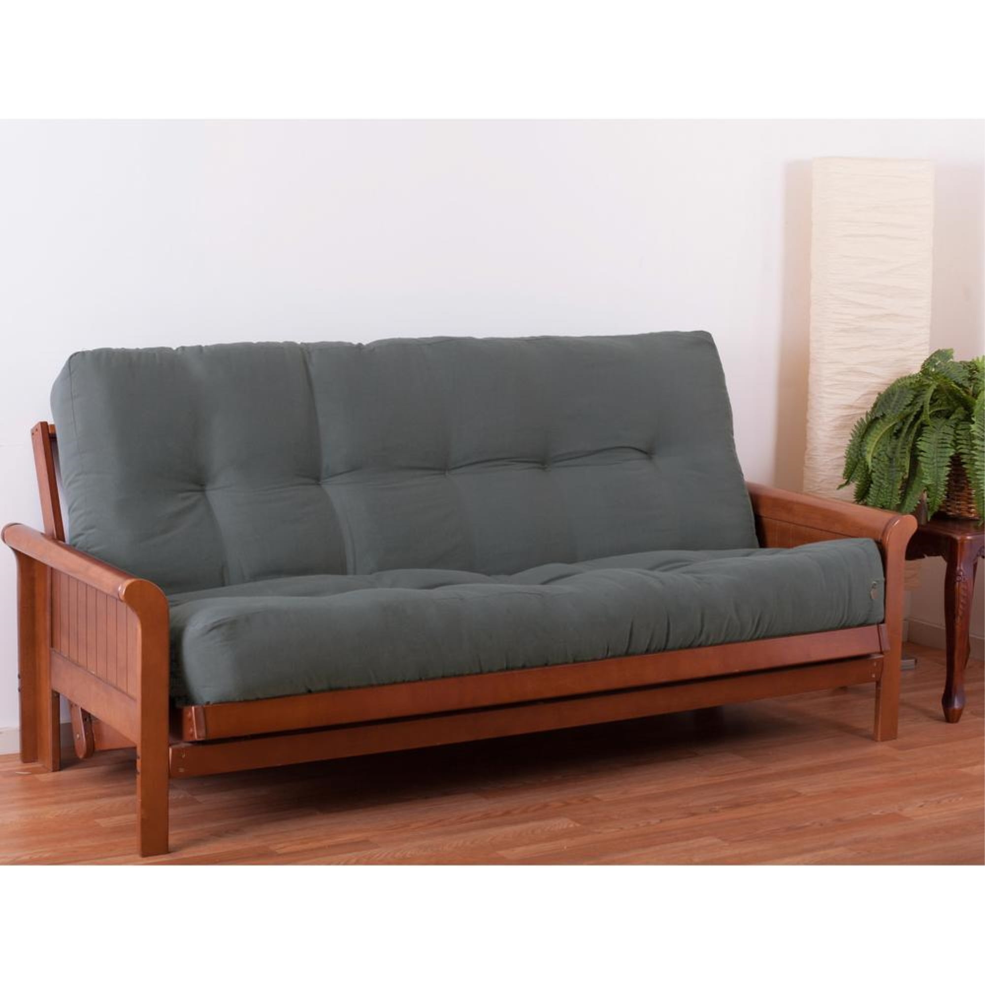 Blazing Needles Renewal 9-inch Twill Full-size Futon Mattress - Steel Grey