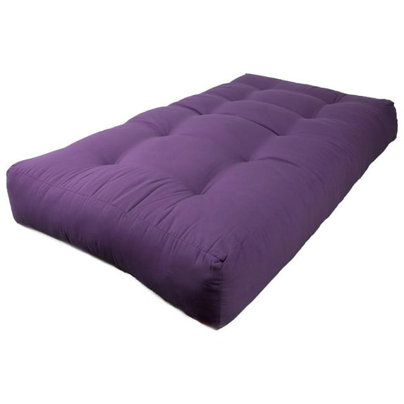 Blazing Needles Renewal 9-inch Twill Twin-size Futon Mattress-Color:Grape,Size:Twin