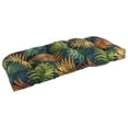 thumbnail image 1 of Blazing Needles 42-inch Rounded Back Tufted Outdoor Loveseat/Bench Cushion Laperta Monsoon, 1 of 5