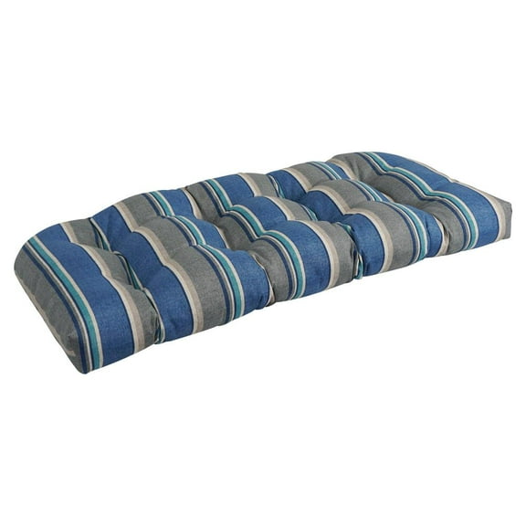 Blazing Needles 42-inch by 19-inch U-Shaped Patterned Spun Polyester Tufted Settee/Bench Cushion 93180-LS-REO-66