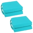 thumbnail image 1 of Blazing Needles Set of 4 Indoor Twill Chair Cushions, Aqua Blue, 1 of 3