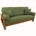 thumbnail image 1 of Solid Twill 8 to 9-inch Full Futon Cover Set with Four Throw Pillows (Set of 5), 1 of 5
