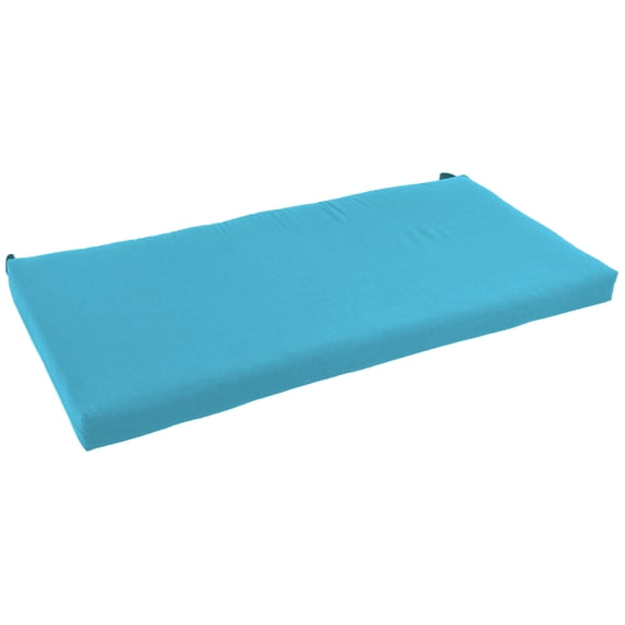 Blazing Needles Twill Indoor Bench/Loveseat Cushion (40-, 42-, or 45-inches wide) Aqua Blue 45" wide