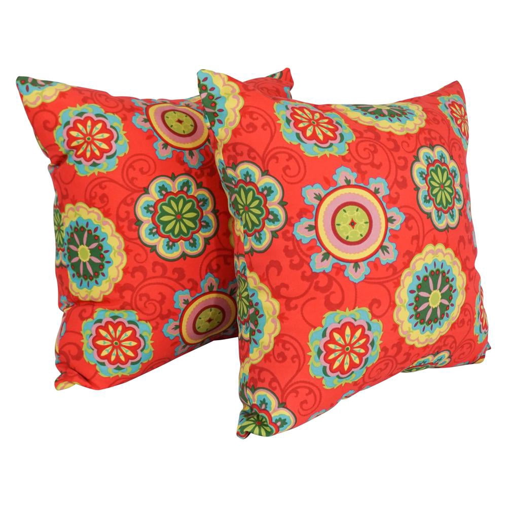 Outdoor Patterned Spun Polyester 25-inch Jumbo Throw Pillows (Set of 2) 9913-S2-REO-41