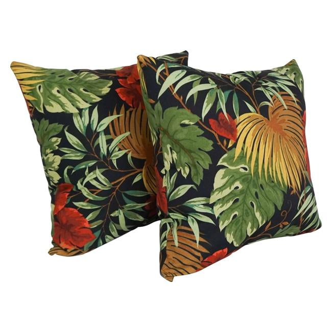 Tropique Raven 25" Square Outdoor Throw Pillow Set
