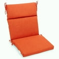 thumbnail image 1 of Blazing Needles Spun Polyester Outdoor Seat/Back Chair Cushion-Size:20"x42",Style:Tangerine Dream, 1 of 5