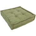 thumbnail image 1 of Blazing Needles Square Corded Floor Pillow with Button Tufts, 25", Sage, 1 of 2