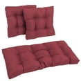 thumbnail image 1 of Blazing Needles  All-Weather 3-piece Indoor/ Outdoor Cushion Set Merlot, 1 of 5
