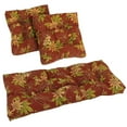 thumbnail image 1 of Blazing Needles Squared Patterned Spun Polyester Tufted Settee Cushions (Set of 3), 1 of 3