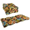 thumbnail image 1 of Blazing Needles Squared Patterned Spun Polyester Tufted Settee Cushions (Set of 3), 1 of 3