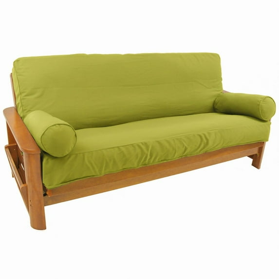 Blazing Needles 8 to 9-inch Full Cover Set with Two 20 by 8-inch Bolster Pillows (Set of 3)