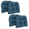 thumbnail image 1 of Blazing Needles Twill U-Shaped Indoor Chair Cushion - Set of 4, 1 of 2