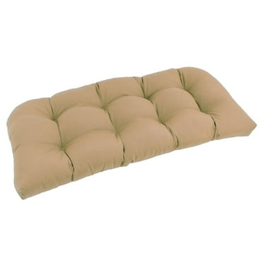 Blazing Needles 42-inch by 19-inch U-Shaped Twill Tufted Settee/Bench Cushion