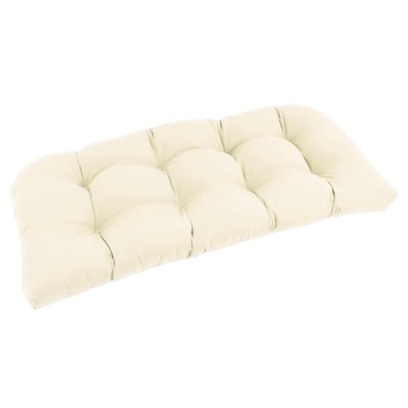 Blazing Needles 42-inch by 19-inch U-Shaped Twill Tufted Settee/Bench Cushion