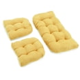 thumbnail image 1 of Blazing Needles U-Shaped Microsuede Tufted Settee Cushion Set (Set of 3), 1 of 3