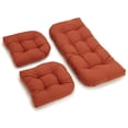 thumbnail image 1 of U-Shaped Twill Tufted Settee Cushion Set (Set of 3) - Spice, 1 of 3
