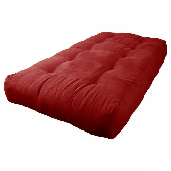 Blazing Needles Vitality 10-inch Microsuede Twin-size Futon Mattress - Cardinal Red - Cardinal Red