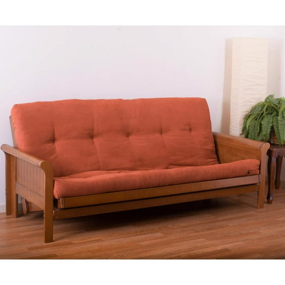 Blazing Needles Vitality 6-inch Microsuede Full-size Futon Mattress - Spice